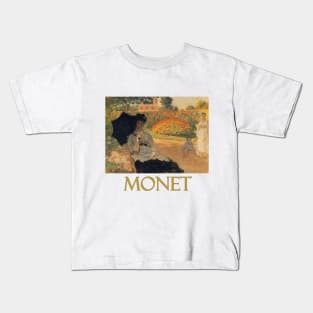 Camille Monet in the Garden (1873) by Claude Monet Kids T-Shirt